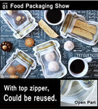 Reusable Airtight Seal Plastic Food Storage Mason Jar Zipper (150ml)