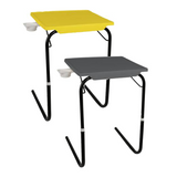 Multi utility Laptop Table with Black legs Combo pack Medium Yellow & Grey