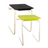 Multi utility Laptop Table with White legs Combo pack Medium Black & Green