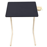 Multi utility Laptop Table with White legs Combo pack Medium Black & White