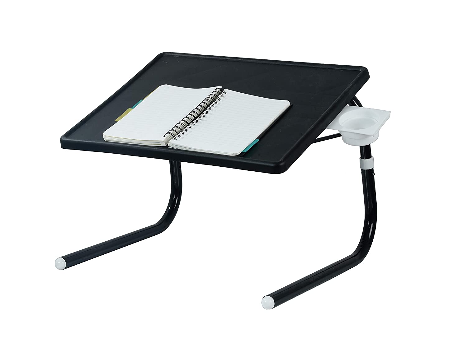 Mini foldable Study table - Black with Black legs