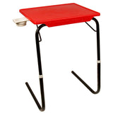 Detachable and foldable table with cup holder | Wudore