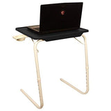 Multipurpose Tablemate - Black Top with White Legs | Wudore