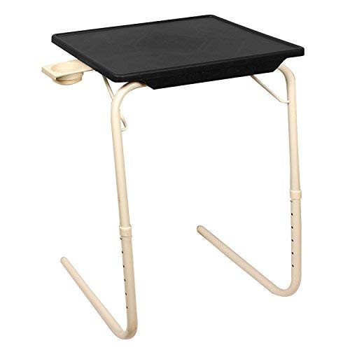 Multi utility Table mate Black with White legs | Wudore