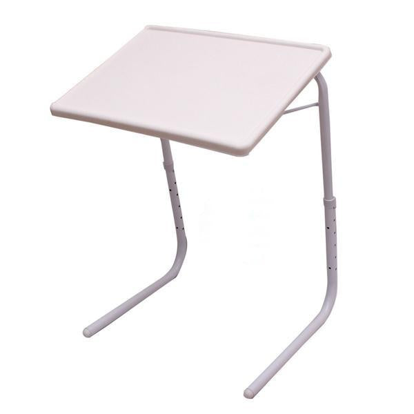 Multi utility Laptop Table with White legs Combo pack Medium Black & White