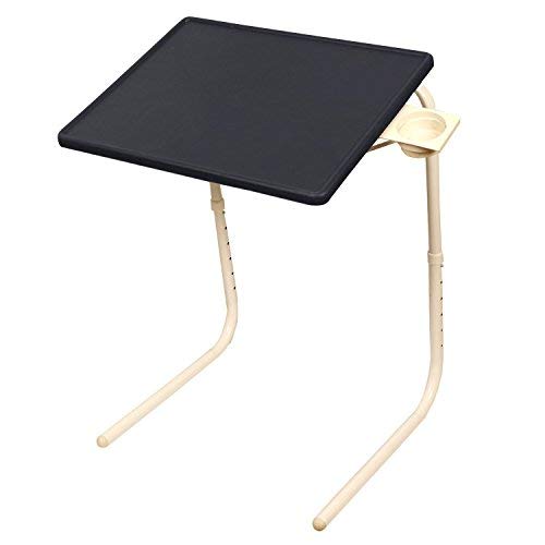 Multipurpose Tablemate - Black Top with White Legs | Wudore