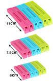 Multipurpose Food Snack Plastic Bag Clip Sealer (Multicolor) -18pc