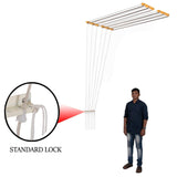 Ceiling cloth drying hanger mounting position when not in use - Wudore.com