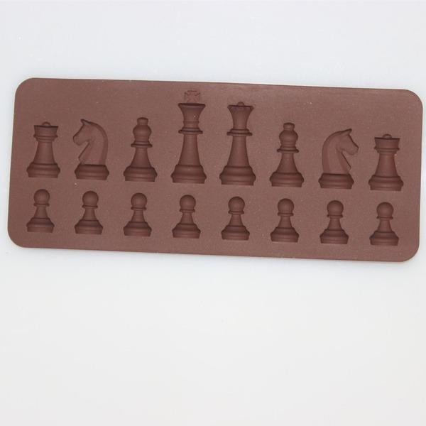Silicone Chocolate Chess Shaped Mould - 16 Cavity