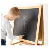 Preschool Art Easel with White and Black board I Di-Side - Wudore