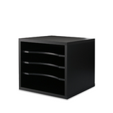 File cabinet 4-tier Black I On-Desk - Wudore