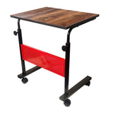 Multipurpose Work From Home Table with Wheels - Fire wood