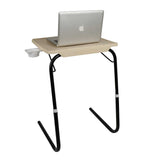 Laptop Tablemate with Black legs and Beige finishing | Wudore