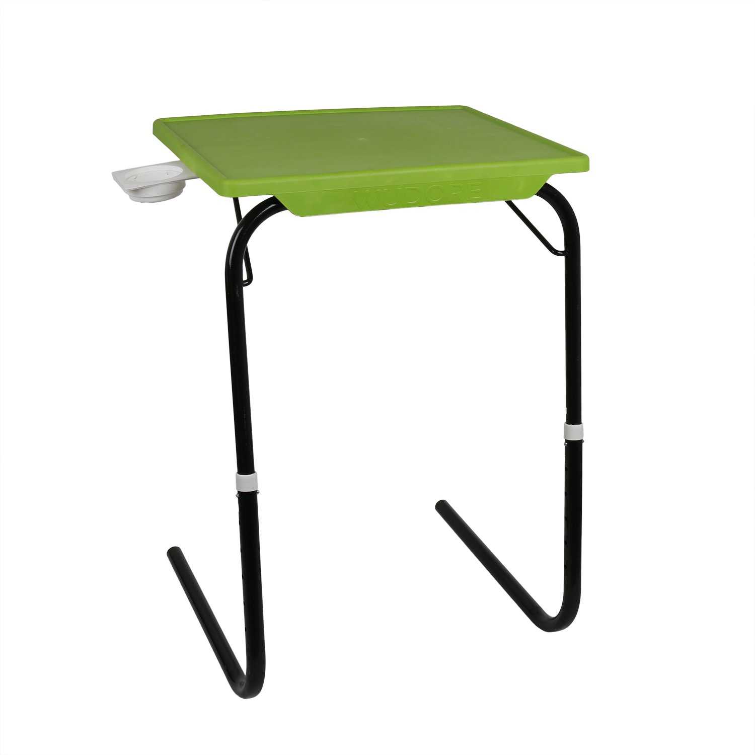 Tablemate with black legs and green finishing | Wudore