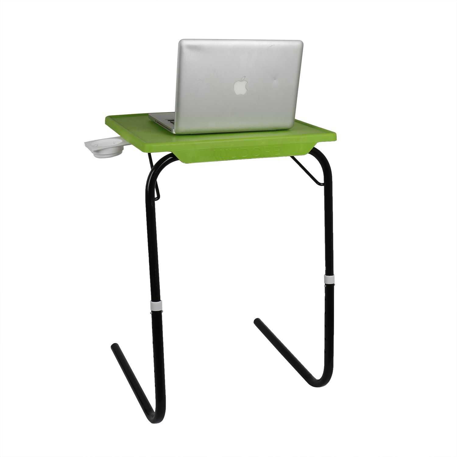Table mate with black legs and green finishing elegant look | Wudore