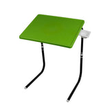 Table mate with black legs and green finishing | Wudore