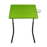 Table mate with black legs and green finishing | Wudore