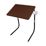  Table mate with black legs and brown finishing | Wudore