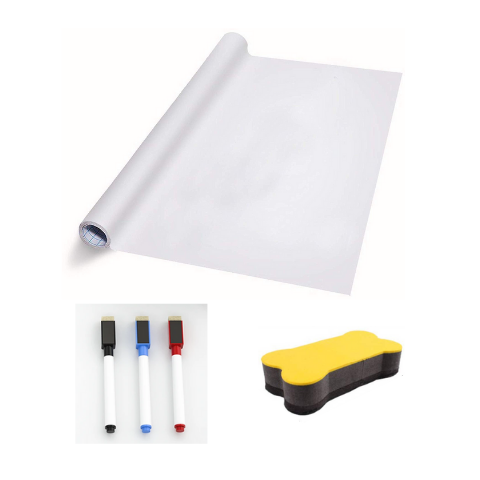 Handy White board sheet 17x11 inch Magnetic stick film with sketch - Wudore.com  