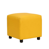 Upholstered Pouf stool I Soft-cube - Wudore