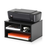 Printer stand 3-tier Black I On-Desk - Wudore