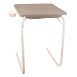 Multi utility Table mate Grey with White legs I Wudore.com