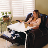 Multi utility Laptop Table with White legs Combo Pack Medium White & Green