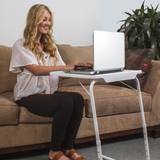 Portable Laptop Table Grey & White Combo Pack