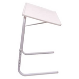 Multi utility Laptop Table with White legs Combo Pack Medium White & Green