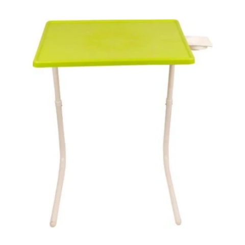 Multi utility Laptop Table with White legs Combo Pack Medium White & Green