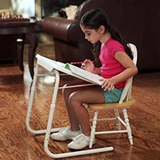 Mini foldable Study table - Black with Black legs