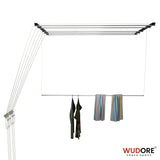 Pulley cloth drying hanger in 6 lines - 16mm OD I Superio