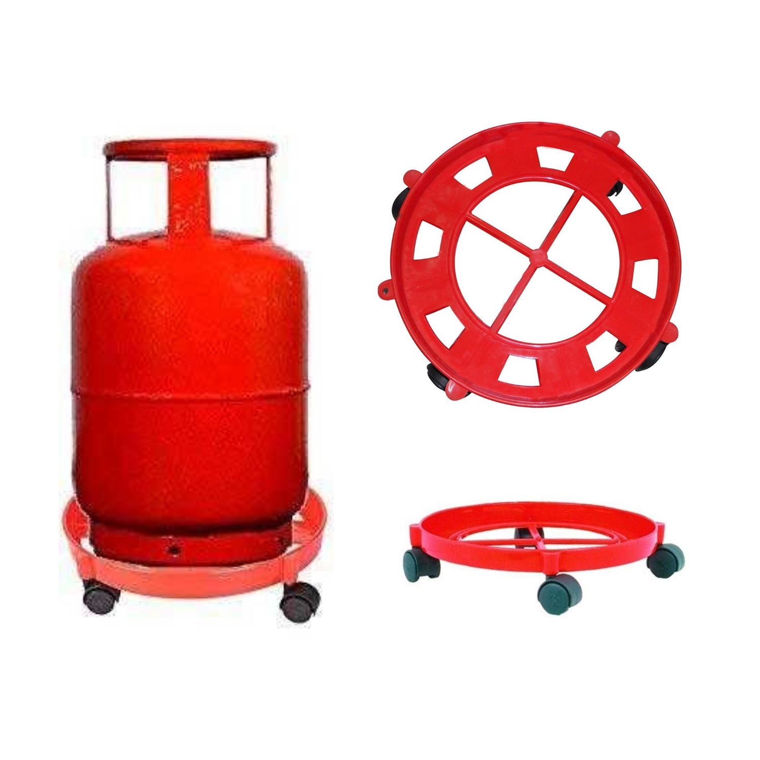 Gas Cylinder Trolley with Wheels - Wudore.com