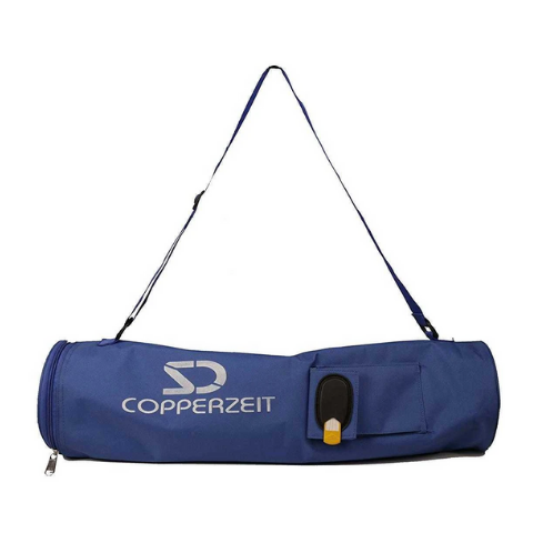 YogaMat Carry Bag with Pouch and Name Tag I Blue
